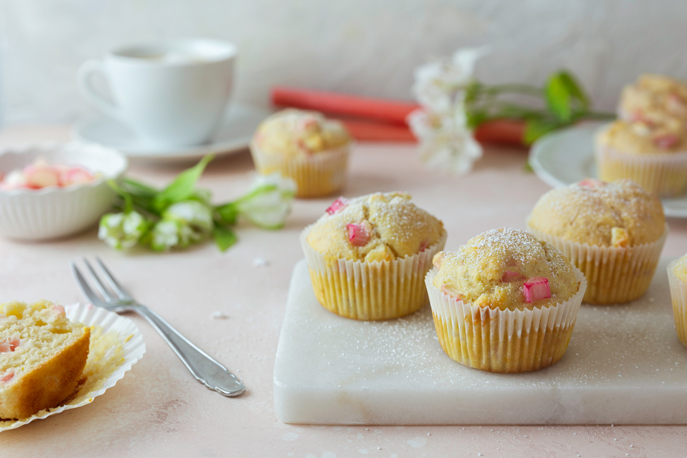 Rhabarber-Muffins