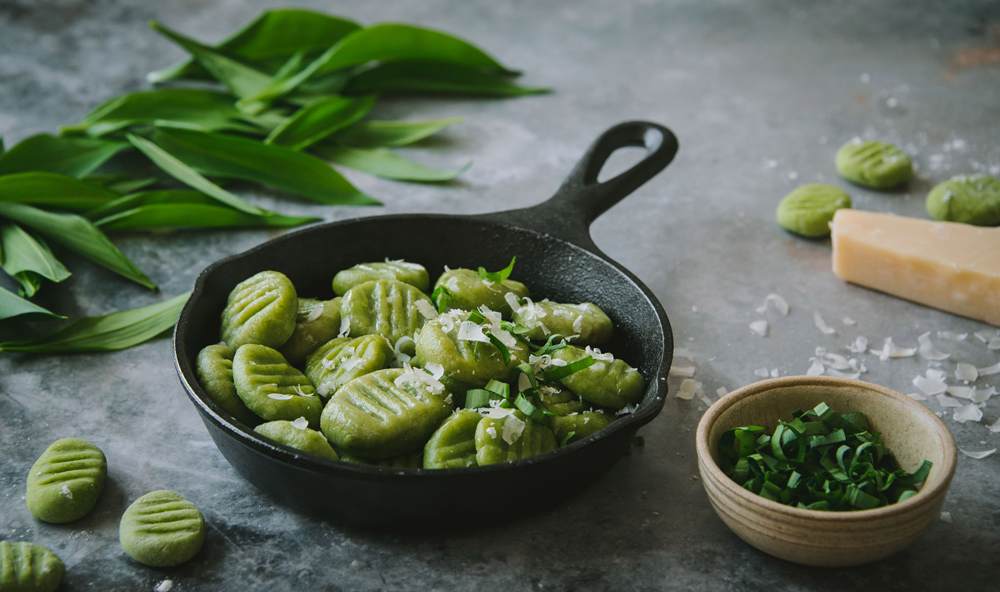 Bärlauch-Gnocchi mit Käse