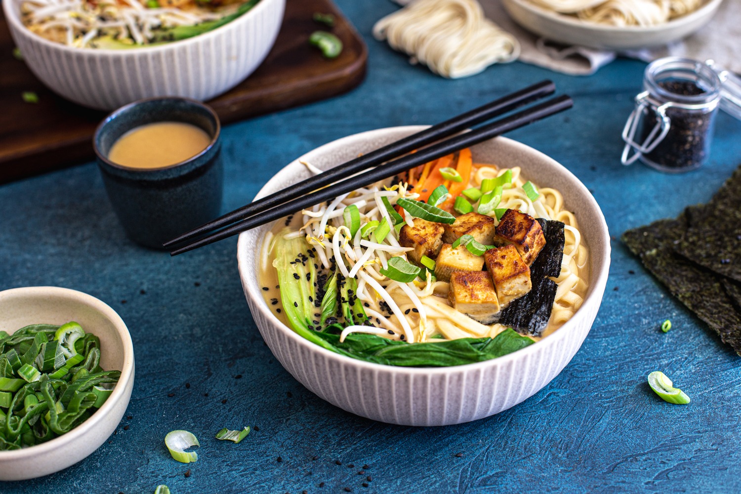 Vegane Miso Ramen Suppe