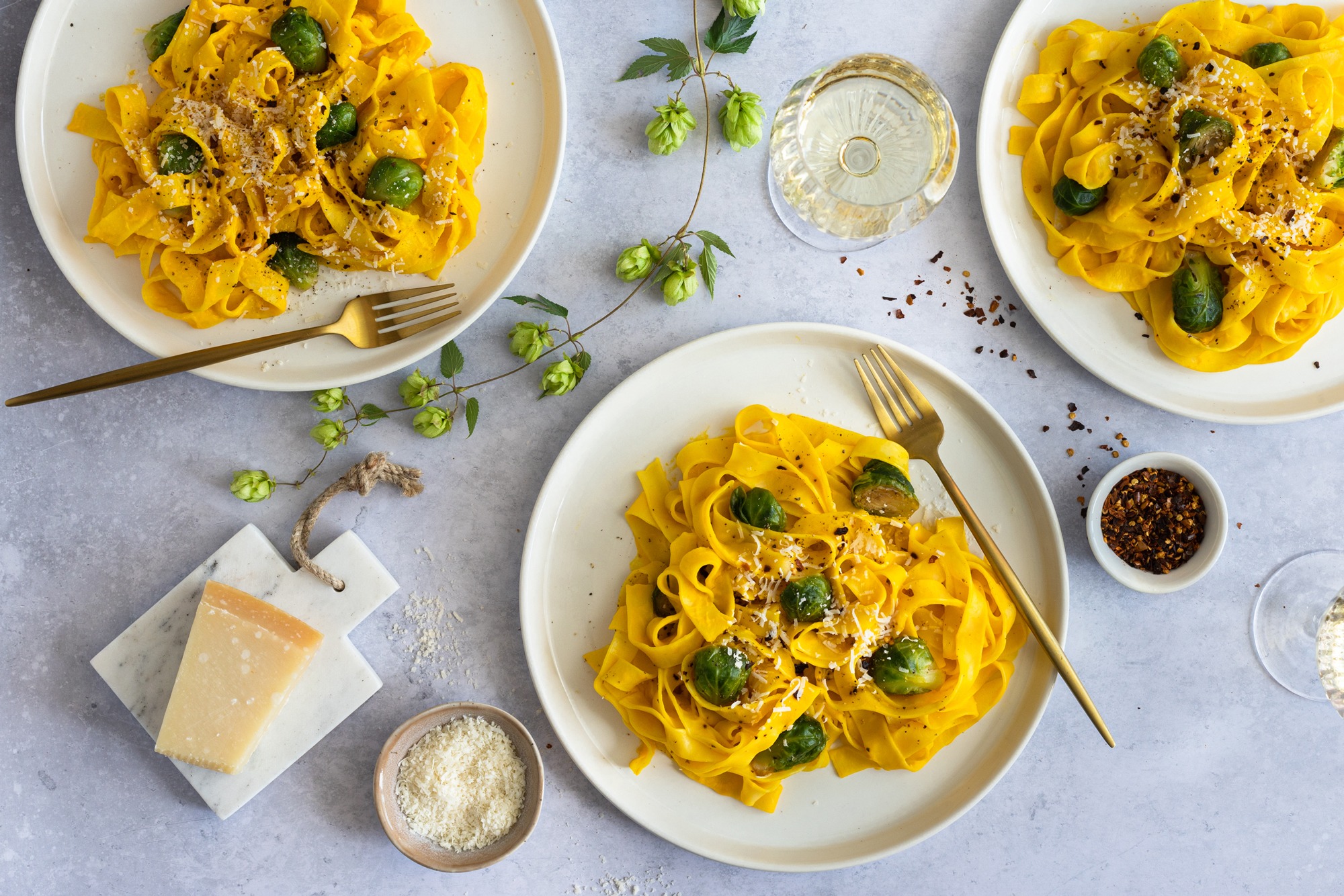 Safran-Kürbis-Pasta