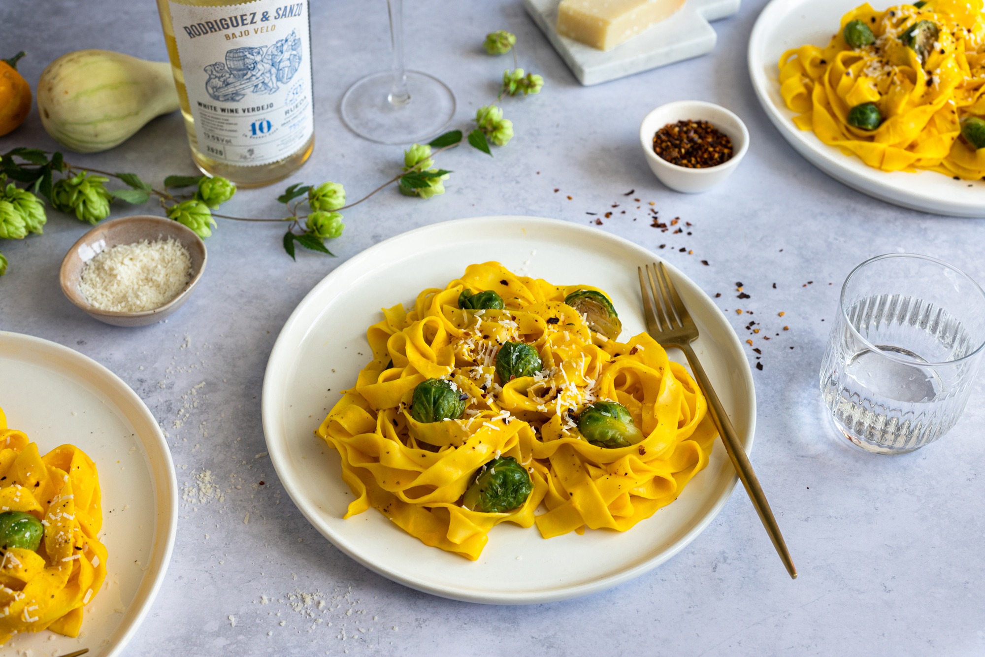 Safran-Kürbis-Pasta