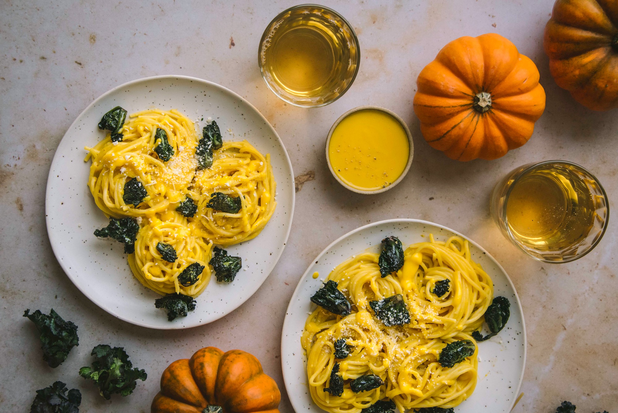 Kalettes-Kürbis-Spaghetti