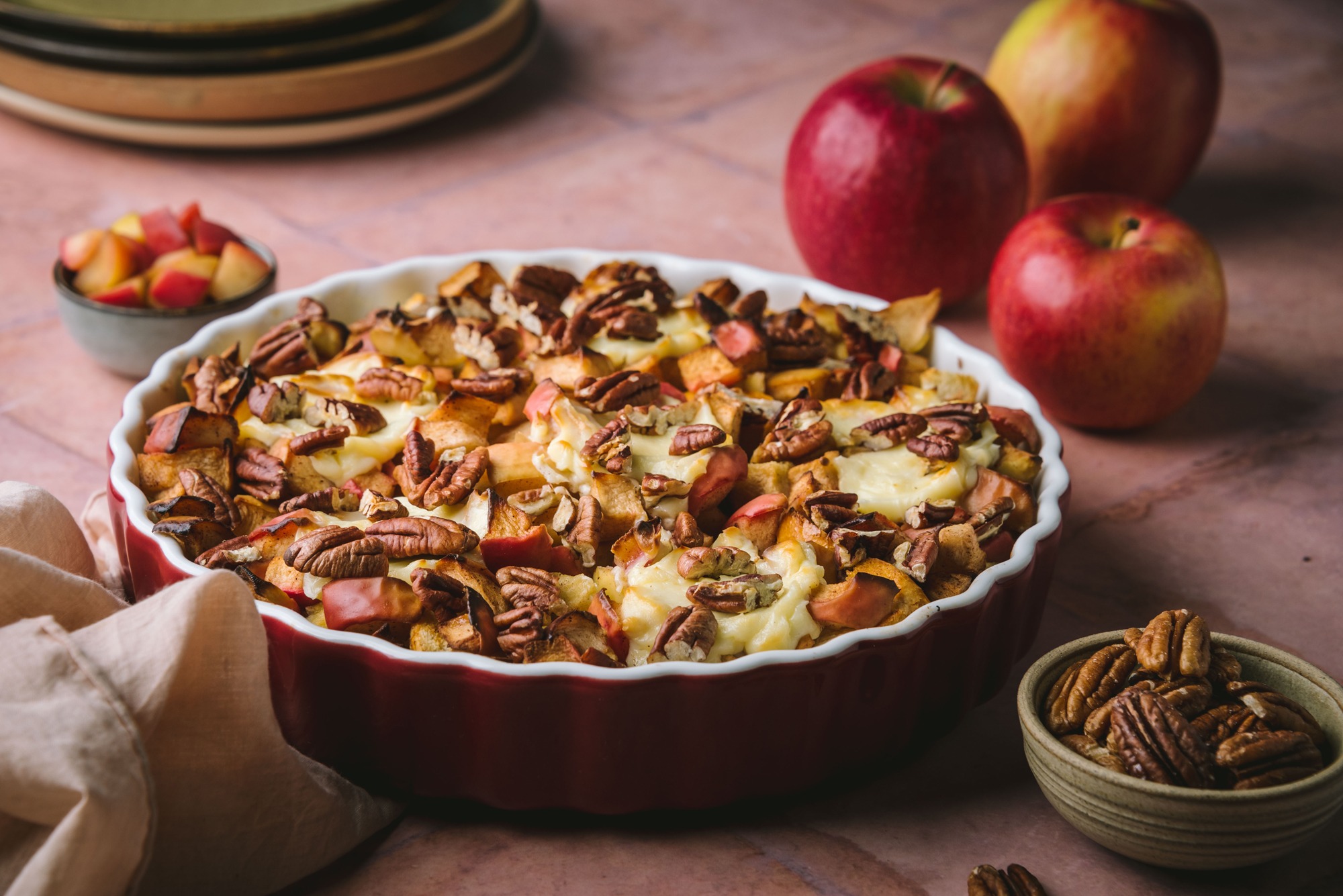 Frühstücksauflauf mit Zimt-Äpfel